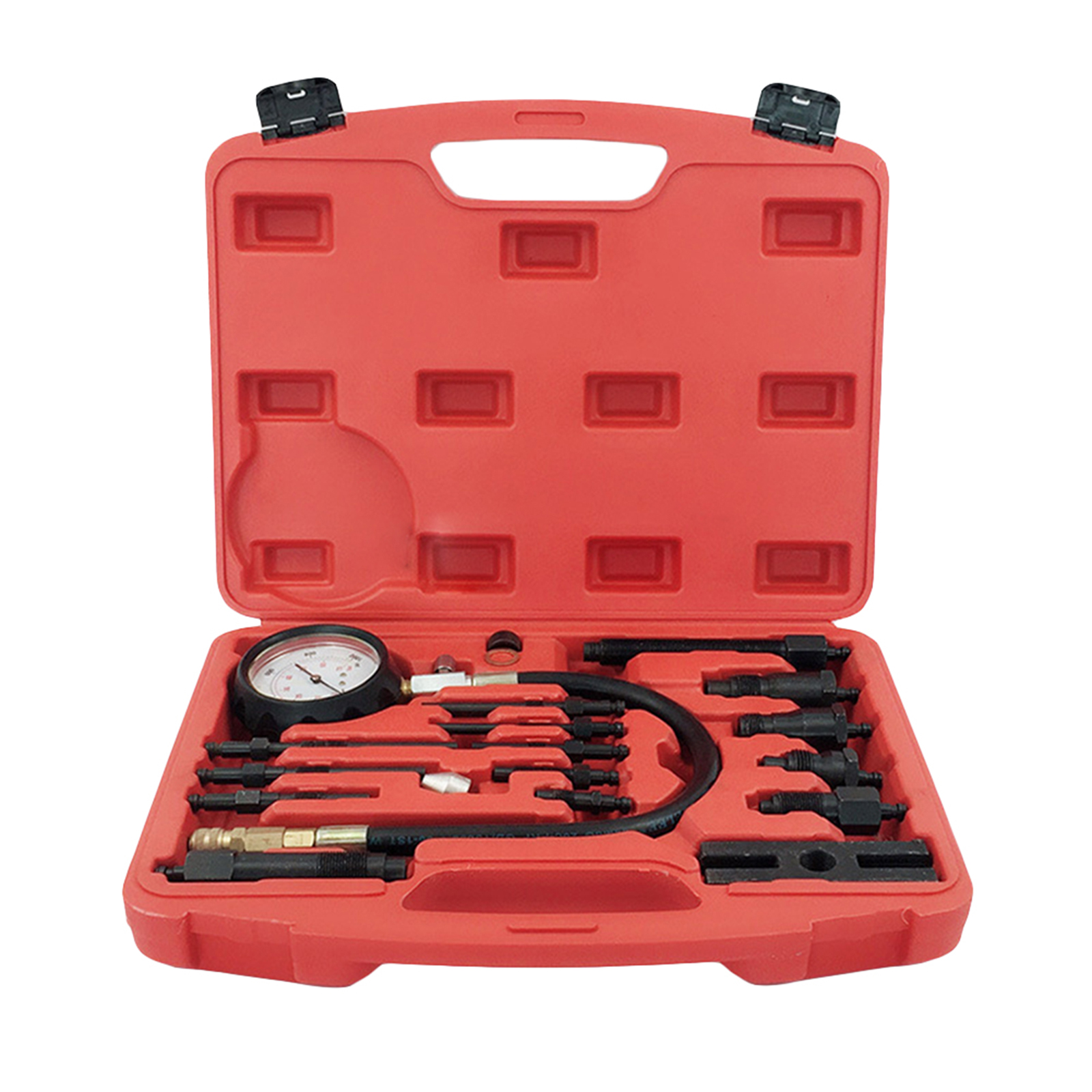 LI Professional Diesel Engine Cylinder Compression Tester 1000PSI Pressure Detector Automotive Tool Gauge Test Kit