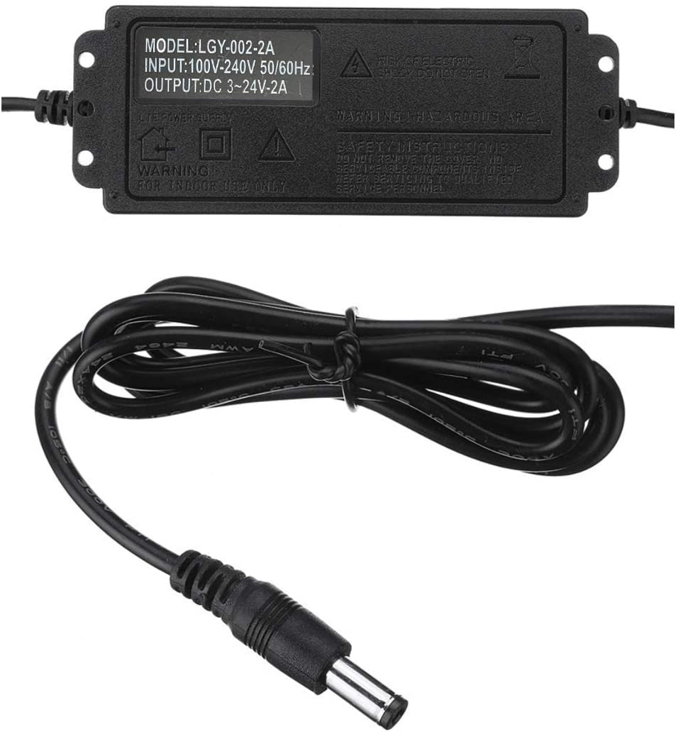 3V-24V Adjustable AC/DC Switching Power Adapter. 