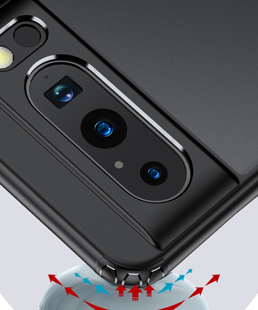 lthmy for Google Pixel 8 Pro Shockproof Hard Case Full Protection Back Cover Matte Transparent anti-yellow Casing. 
