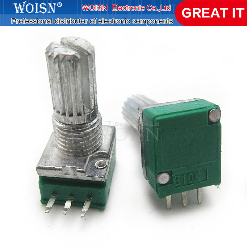 5pcs Three-legged RK097N single potentiometer B10K audio/amplifier potentiometer