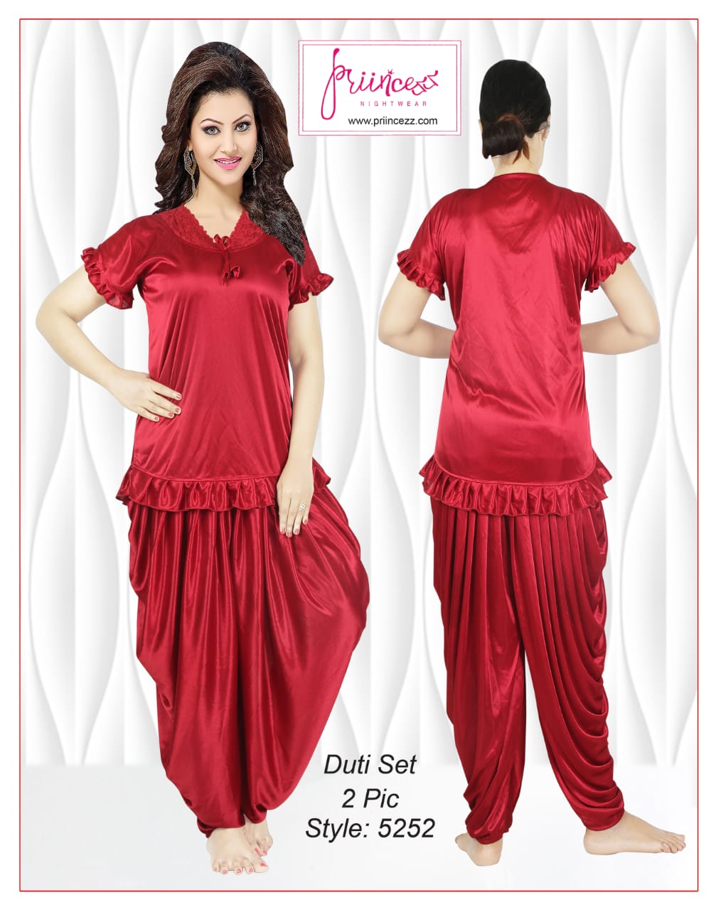 New Exclusive Fashionable Stylish Dhuti Pattern Nighty/ Night Dress for comfortable new design-Trendy 2024