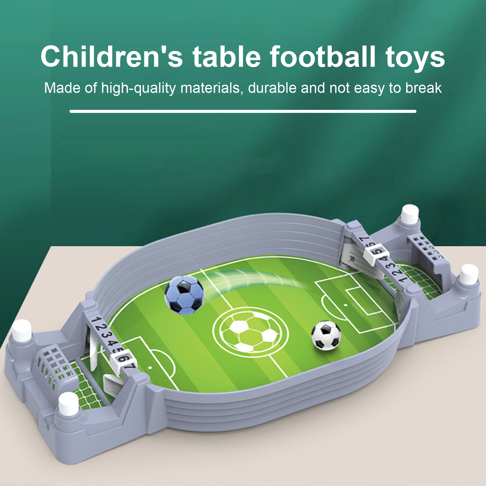 Small Foosball Table Portable Table Soccer Game Set Fun Mini Foosball Toy for Home School. 