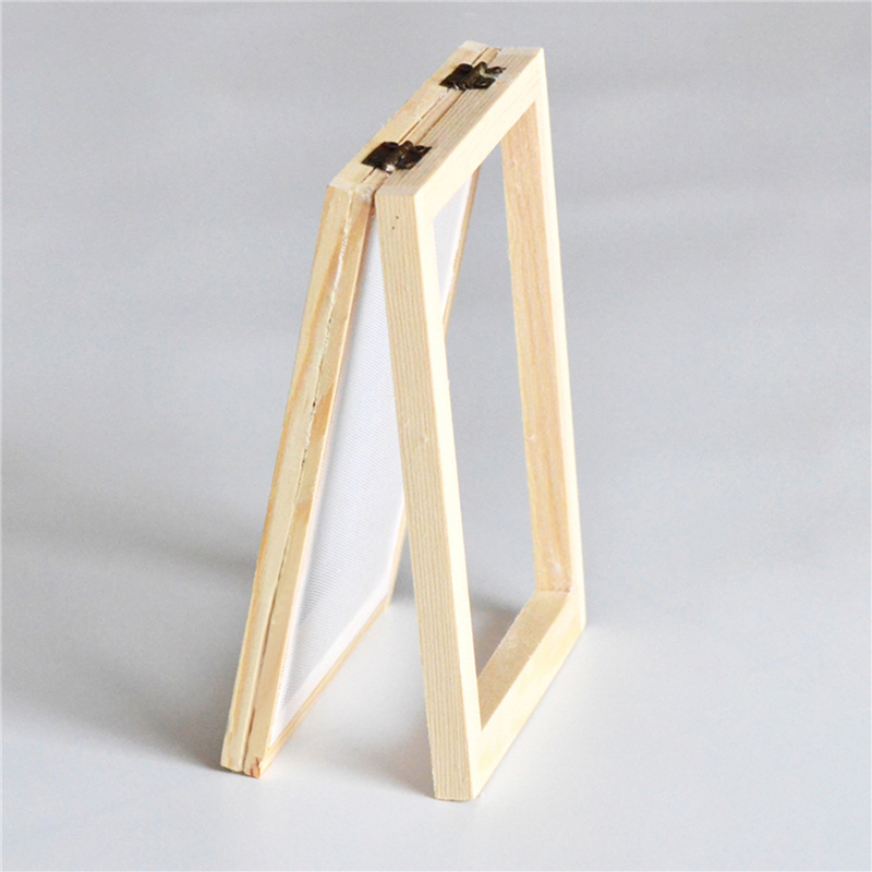 Paper Making Frame Screen DIY Wood Paper Making Papermaking Mould Crafts Handcraft Paper Recycling Tool Wooden Deckle Multi-size Amour zii. 