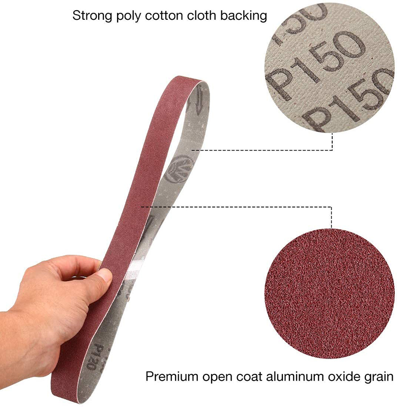 15 Pcs 1X30 Inch Alunum Oxide Sanding Belts avy Duty Sanding Belts Multirpose Abrasive Belts for Belt Sander. 