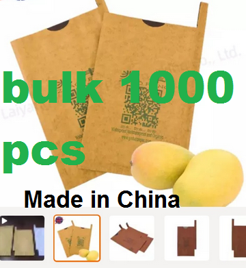 Paper Plain Mango Fruit Protection Bags (Brown) Bulk 1000 pcs. 