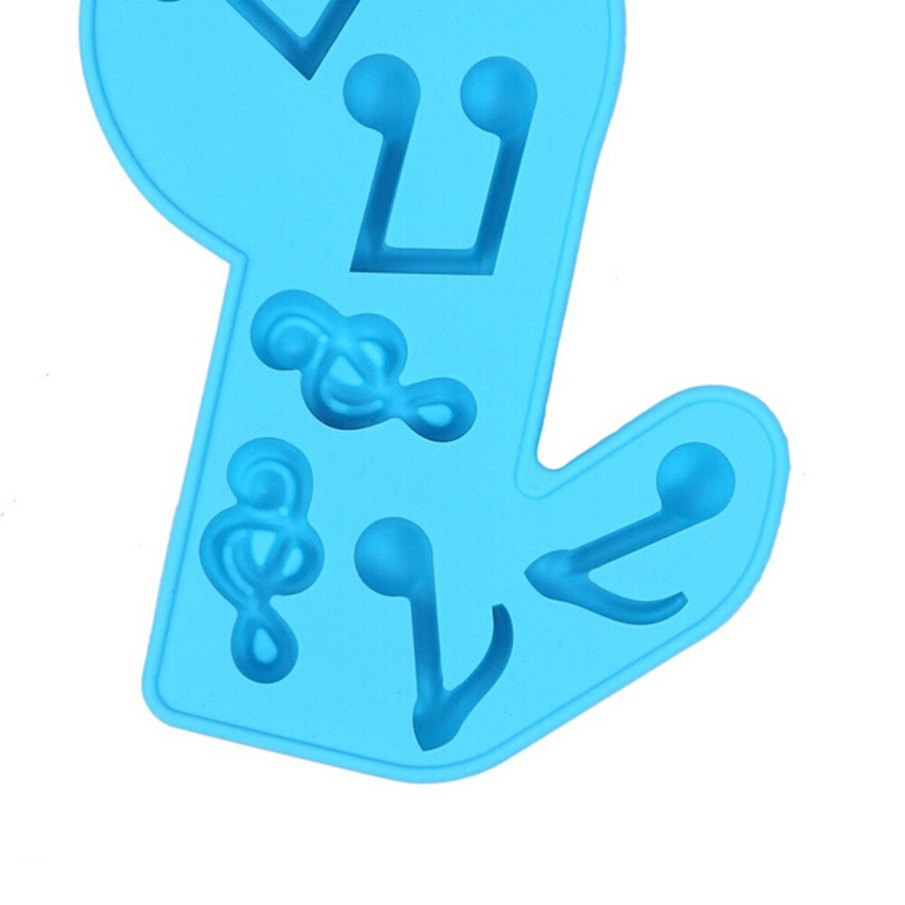 【happy one】3D DIY Ice Tray Soap Playdough Molds Toys Random Color 1PCS Music Notes Shape Silicone Playdough Toys. 