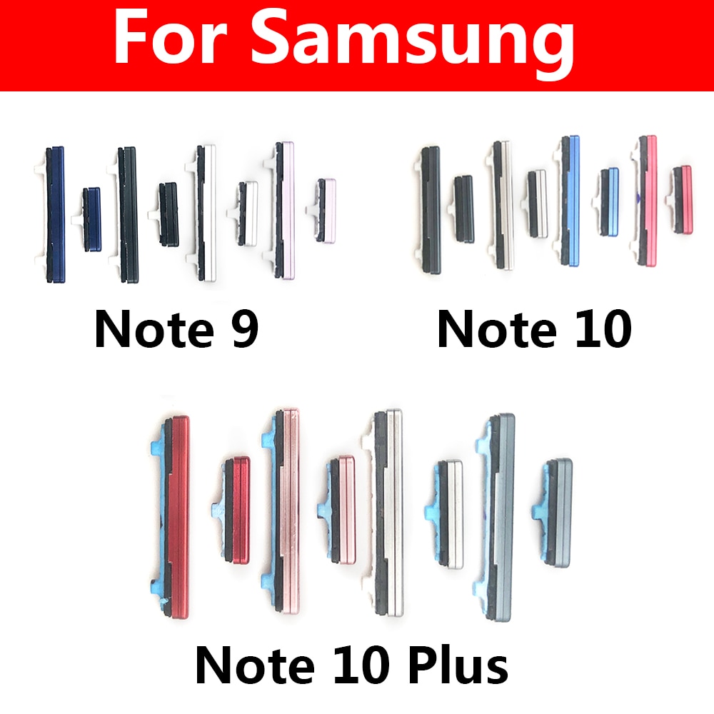 New For Samsung Galaxy Note 9 10 Plus Power Button + Volume Side Button Key Keys. 