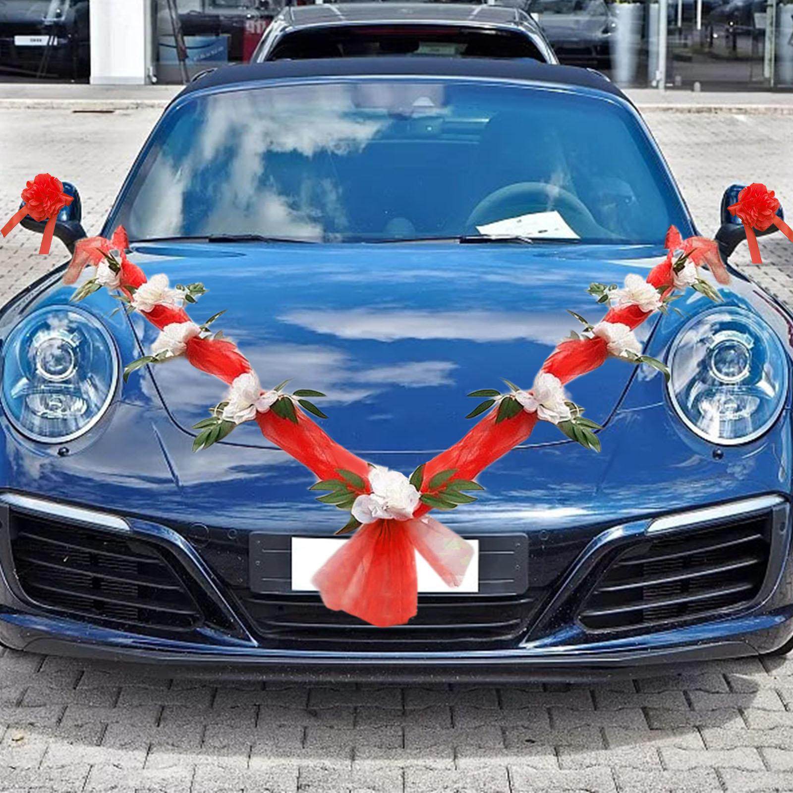 Wedding Car Flower Decoration Artificial Flowers Ornament for Ceremony Accessories. 