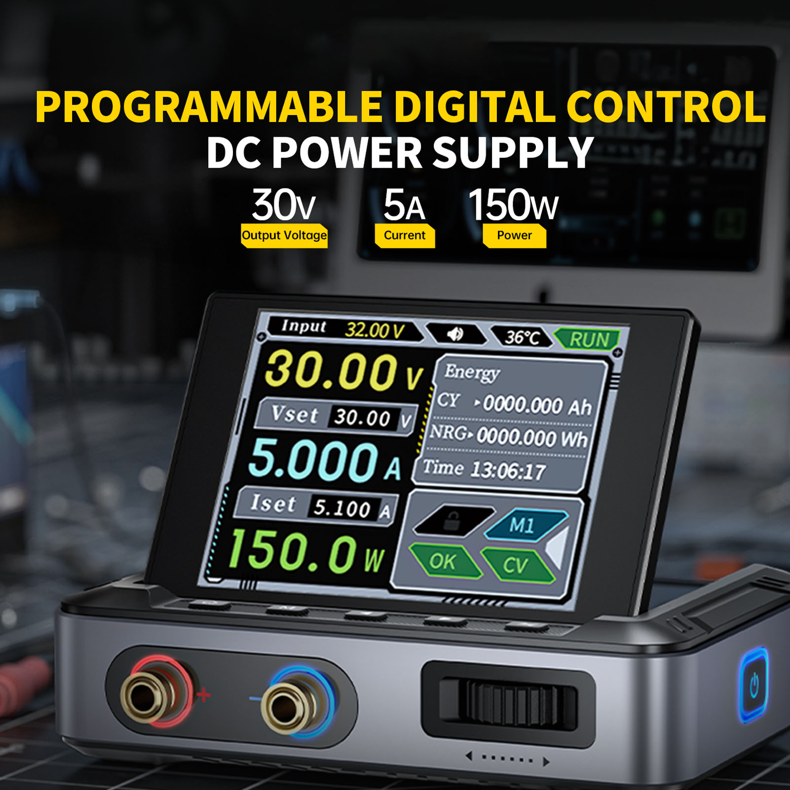 Portable Regulated Power Supply DPS 150 CNC Power Supply 30V 5A 150W Digital Display Portable Power Supply Variable. 