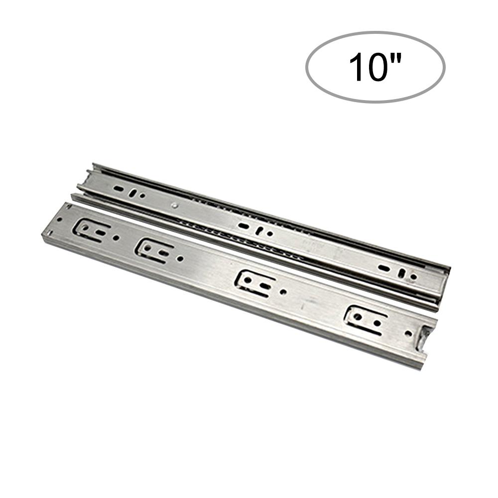 2pcs Drawer Slides Steel Ball Slide Low Noise Ball Bearing Drawer