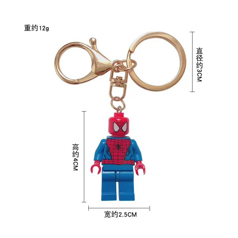 [ New ] Toy Story Keychain Buzz Lightyear Marvel Spider-Man Batman Donald Duck Mickey Mouse Model Pendant. 
