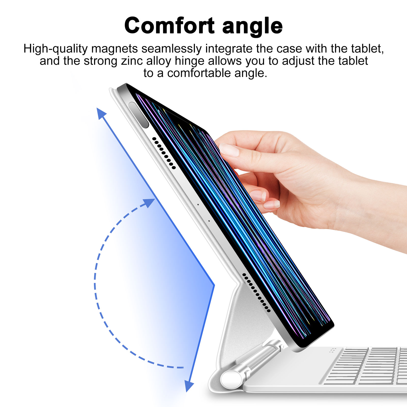 GOOJODOQ Magic Keyboard for iPad Pro 11 2024 Air 4 Air 5 Air 6 for iPad 12.9 10th Generation 6th 5th 4th 3rd Gen Cover Case. 