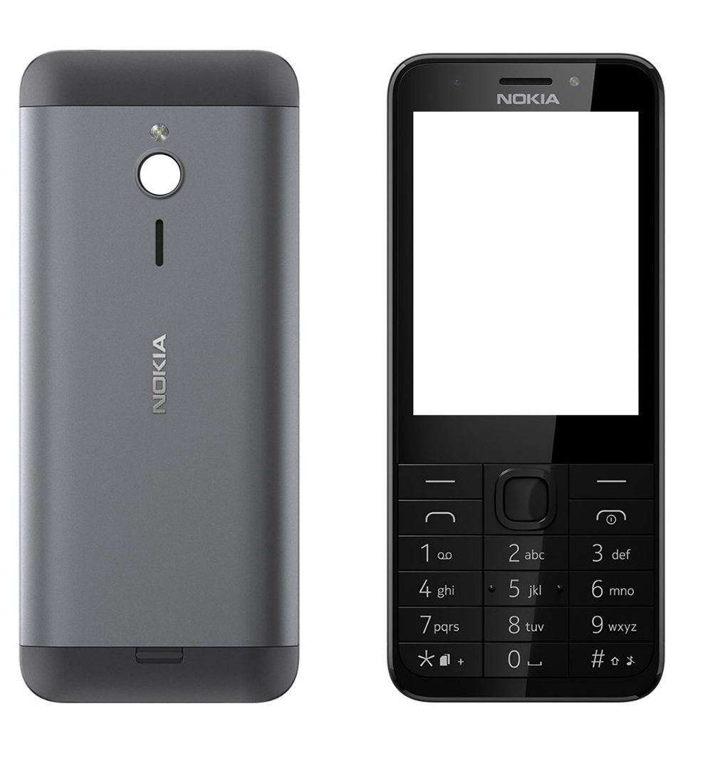 For Nokia N230 Front & Metal Back side Mobile Cashing / Casing with keypad mobile housing Case. 