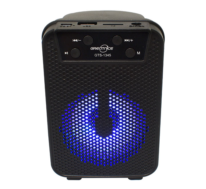 GREATNICE GTS-1345 Bluetooth/USB/TF Card Supported Speaker With FM Radio & Lightning Effects. 