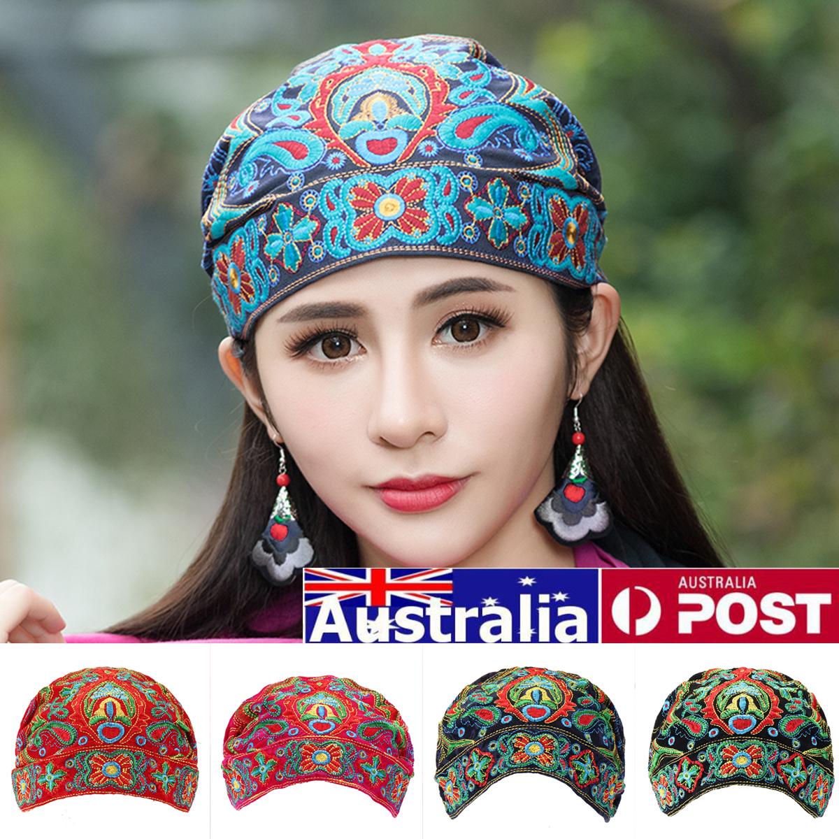 Ladies Ethnic Turban Hat Cap Head Wrap 