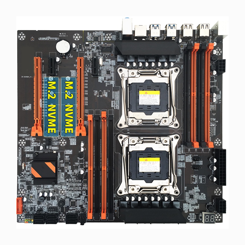 X99 Motherboard LGA 2011-3 Support Dual CPU DDR4 Support 8X32G Memory for LGA 2011-3 Xeon E5 Series. 