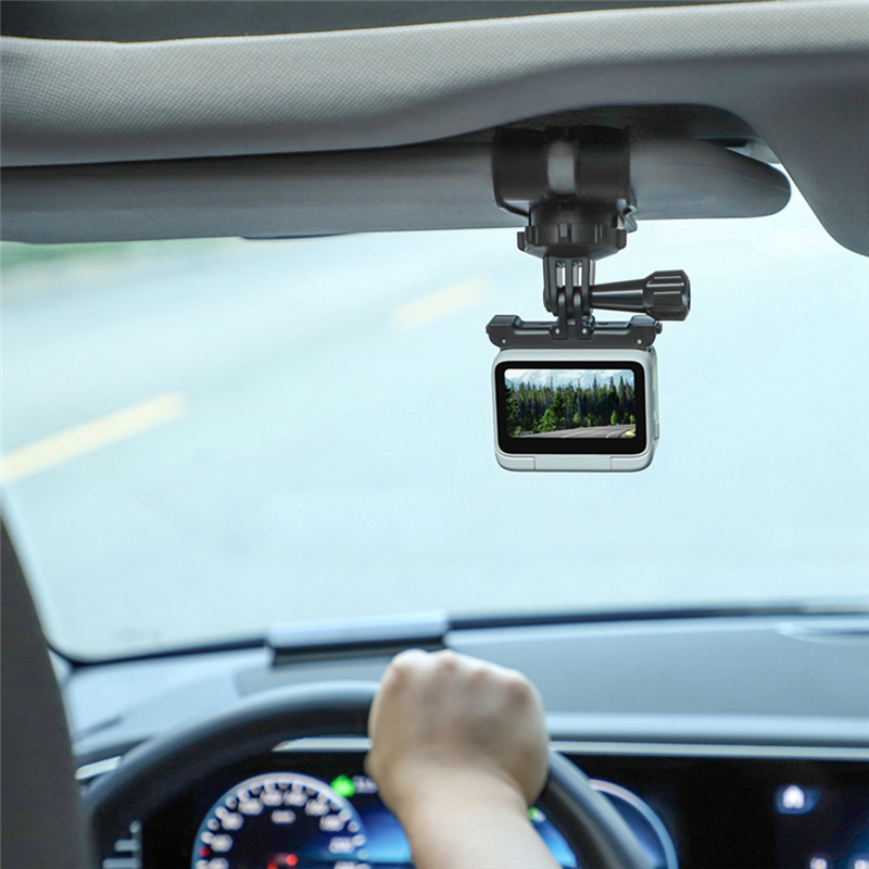 SUNNYLIFE for Insta360 GO3 Sports Camera Gopro11 Accessories Multi-Functional Portable Car Clip Car Sun Visor Bracket. 
