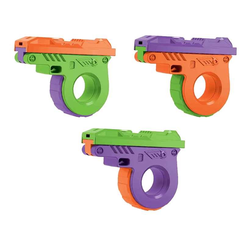 3d Print Edc Pushing Card Slider Gun Fidget Spinner Multi Functional Ratchet Decompression Toy Portable Fingertip Gyro Gift Jessica