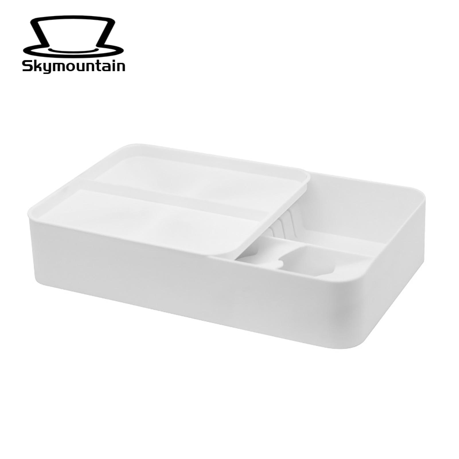 Skymountain Kitchenware Divider Box Dual Layer Drawer Style Chopstick Fork Spoon Cutlery Divider Box