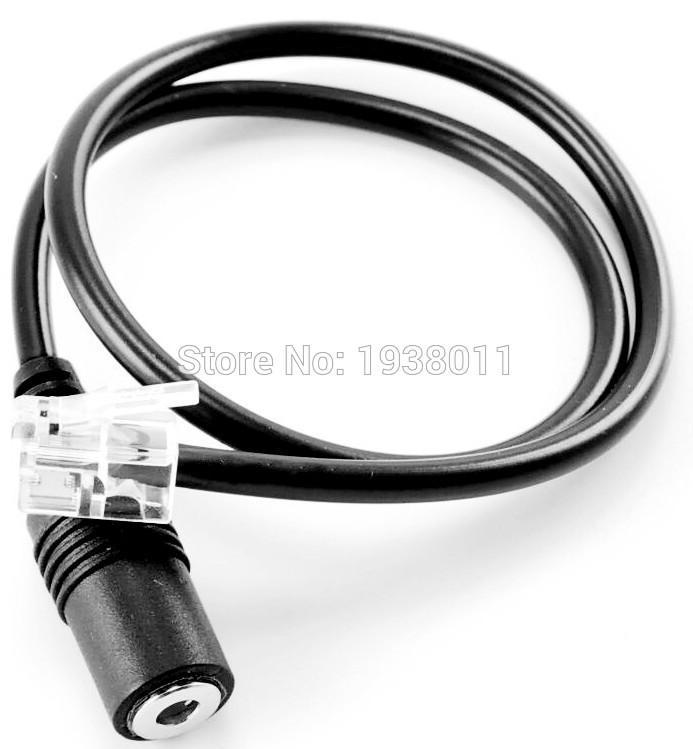 Smartphone 3.5mm To Rj9 RJ11 Headset Adapter 3.5MM Phone Headset to RJ9/RJ10/RJ22 Headset Plug Adapter. 