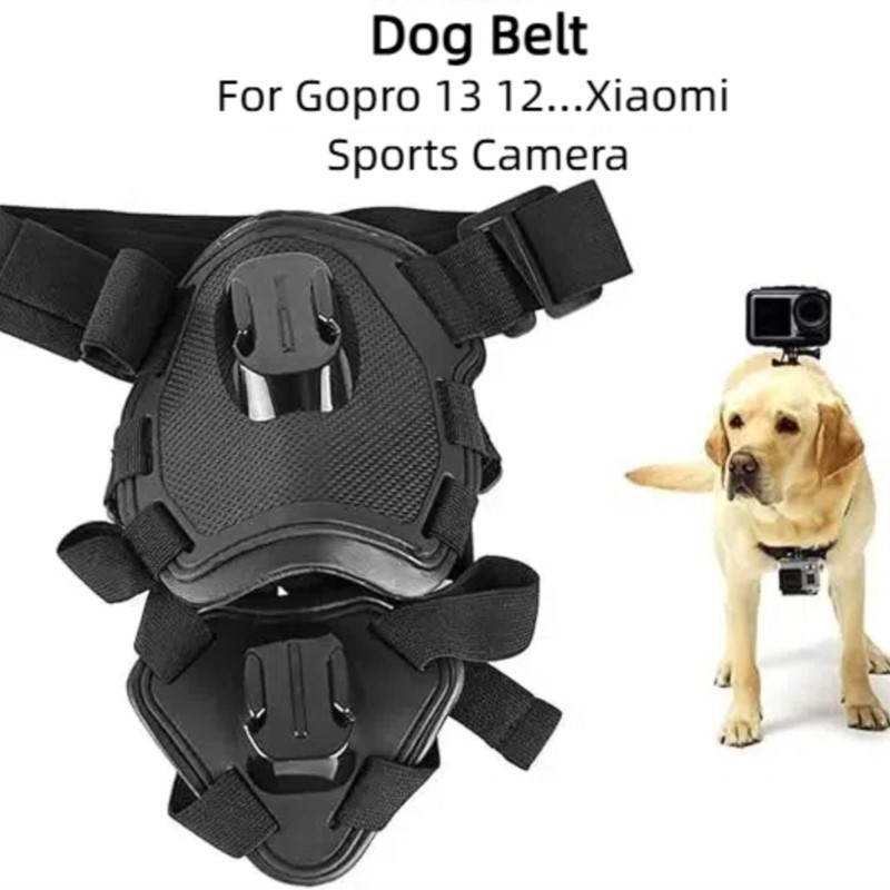 Ayarlanabilir köpek koşum dağı için Gopro Hero 13 12 11 10 DJI Insta360 aksesuarları küçük orta büyük köpekler göğüs ve arka koşum