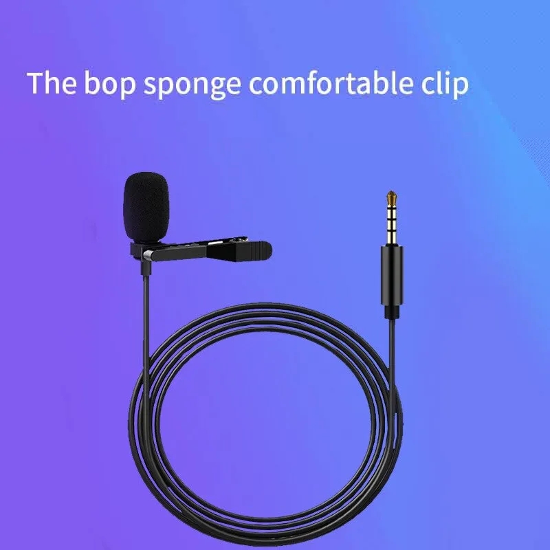 Usb Cable Clip On Microphone Computer Recording 3.5mm Microphone Type C Mini Portable For Tiktok Live Broadcast Noise Reduction