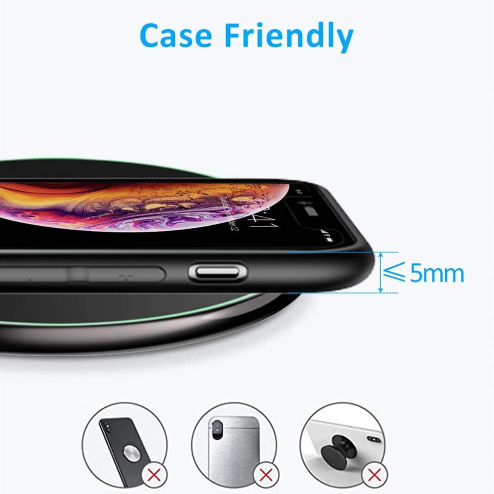 15W Wireless Charger For iPhone 12 11 X XS Max XR 8 Plus QC 3.0 Fast Charging Station For Samsung S20 S10 S9 Galaxy Note 10 9. 