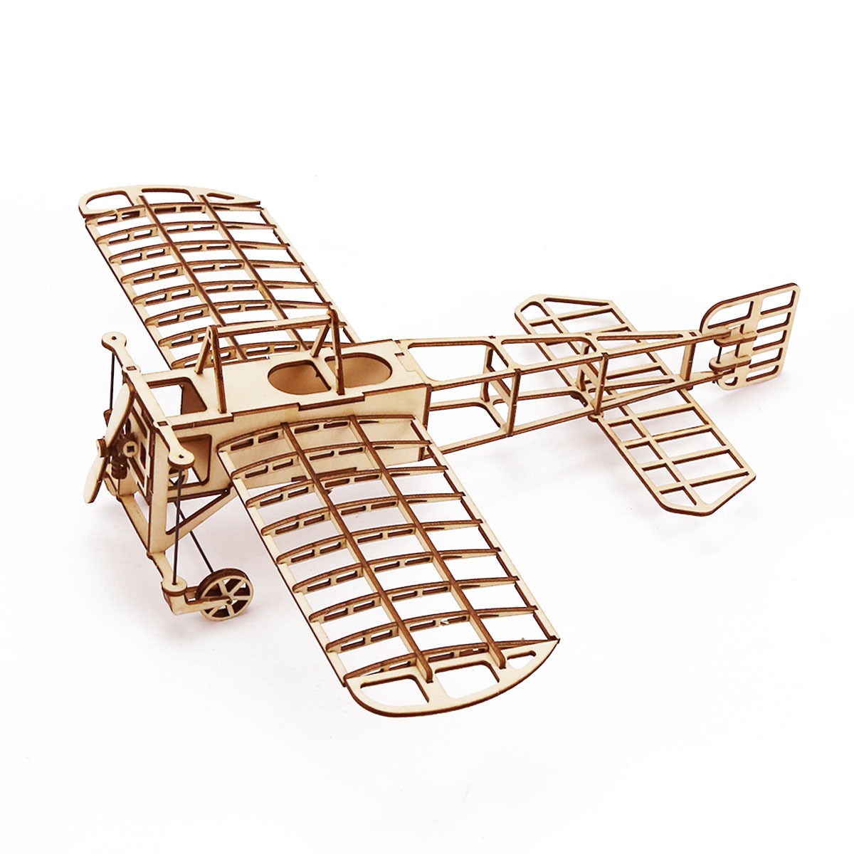 3d Aircraft Wooden Puzzles Kits Assemble Constructor Building Blocks Model DIY for Kids Breriot Wright Brothers Airplane Models MuXiaRe. 