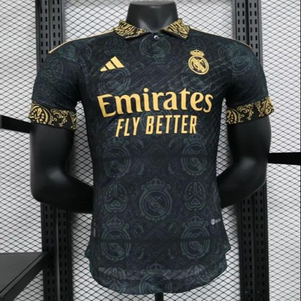 Real madrid black store jersey