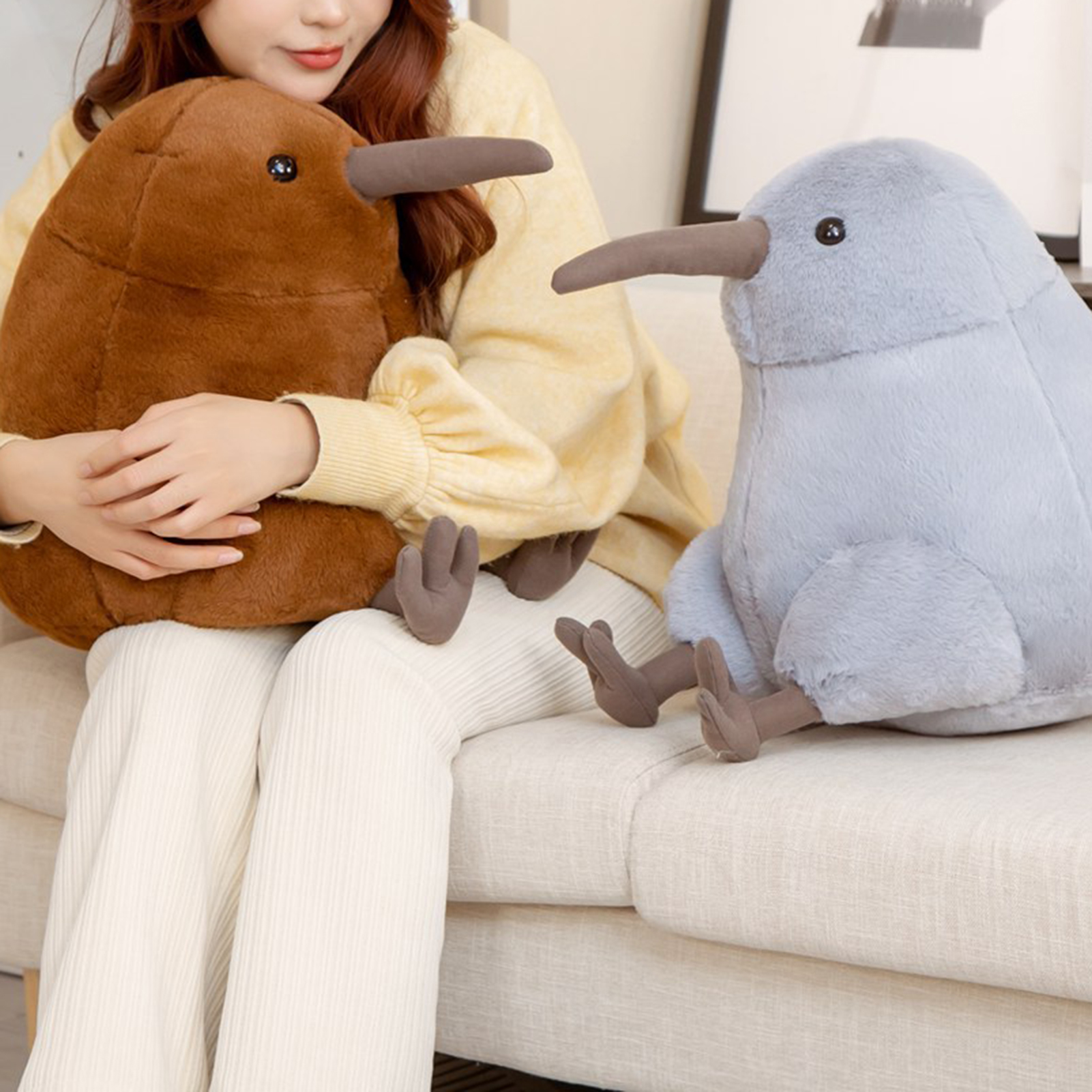 Stuffed Kiwi Bird High Simulation Cartoon Kiwi Bird Stuffed Toys. 