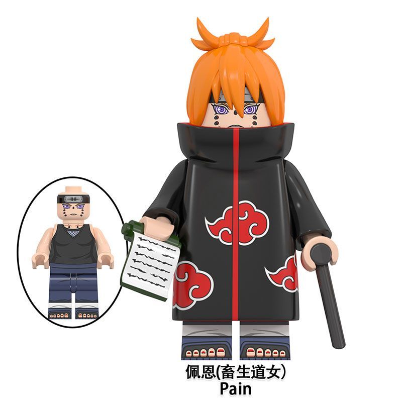 【Yurui】Naruto Compatible with New Doll Toy Wu Sasuke Uchiha Skunk Kimimaro Assembled Block Toys. 