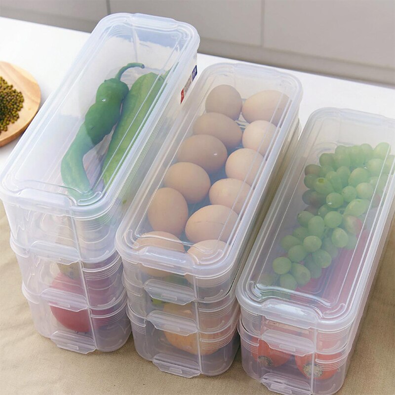 【happy one】Dreamburgh Multi-Layer Crisper Kitchen Storage Box Refrigerator Frozen Storage Household Storage Container Lid Box. 