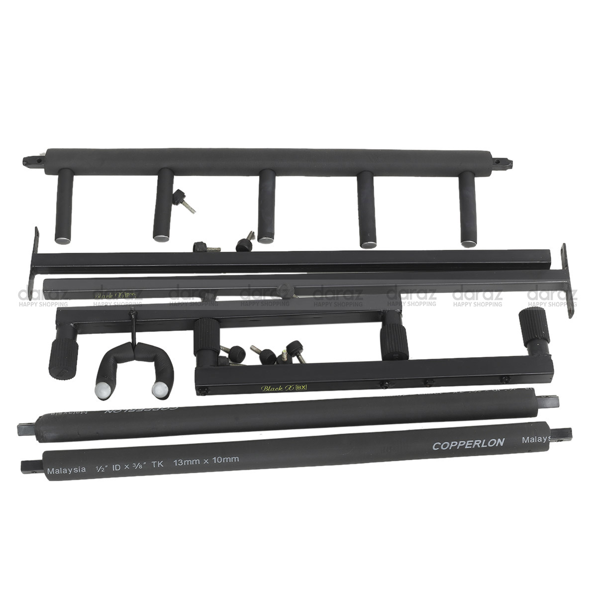 Multiple guitar stand rack with attachable ukulele hanger(4 capacity). 