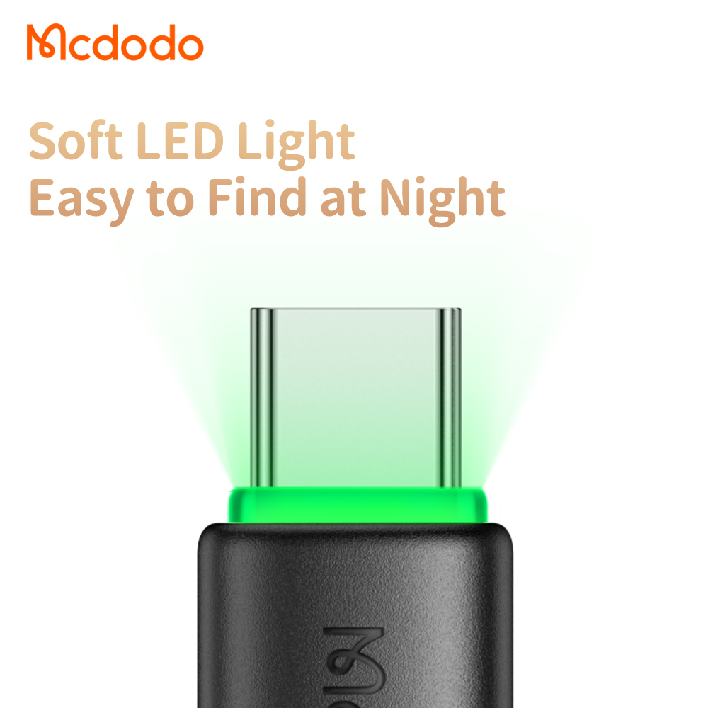 Mcdodo 477 60W Silicone Cable 65W Pd Fast Charger USB C to USB C Cable LED PD Smart Charger Cable for iPhone 15 Pro Max Mac.. 