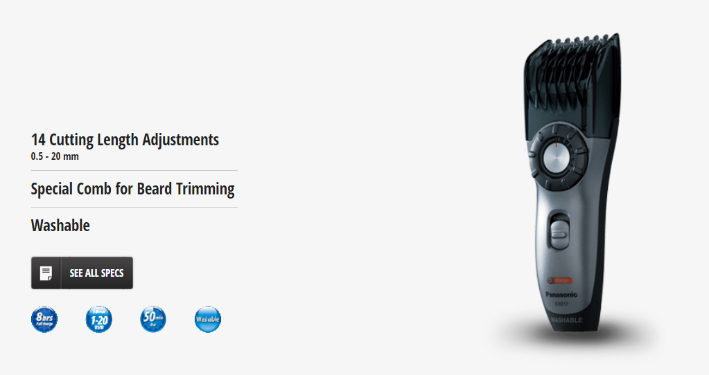 Panasonic ER217 Hair Beard Trimmer Made in Japan Price in - Main Image
