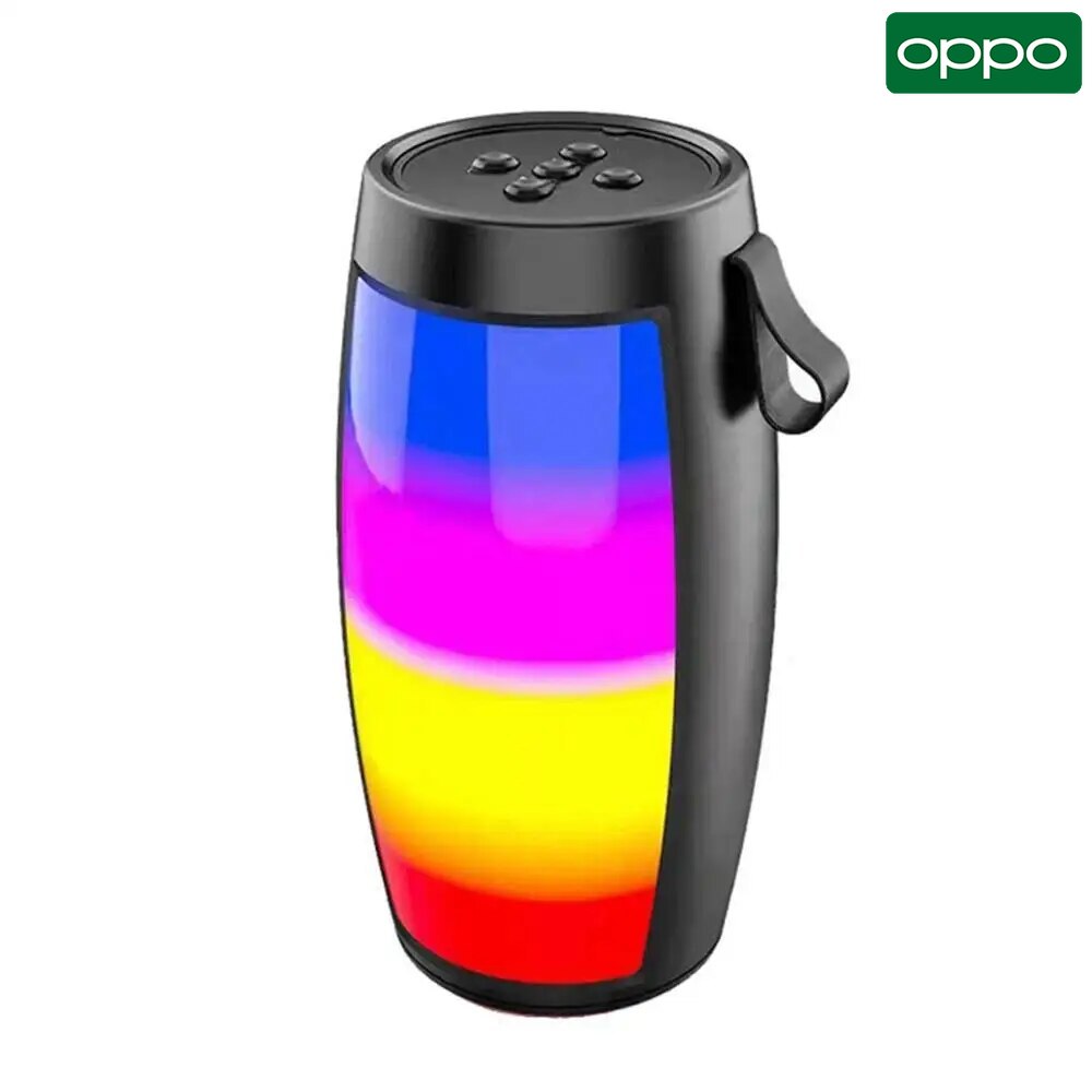【Ready Stock+FREE Shipping+COD】OPPO-1202 Wireless Bluetooth Speakers Powerful Portable Sound Box Subwoofer Car Audio Bass MP3 Player Sound System LED Lights. 