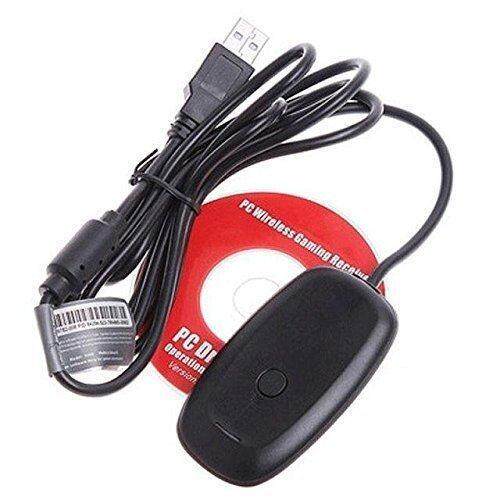 White USB Wireless Controller PC Laptop Receiver For Microsoft Xbox 360 Slim Game. 
