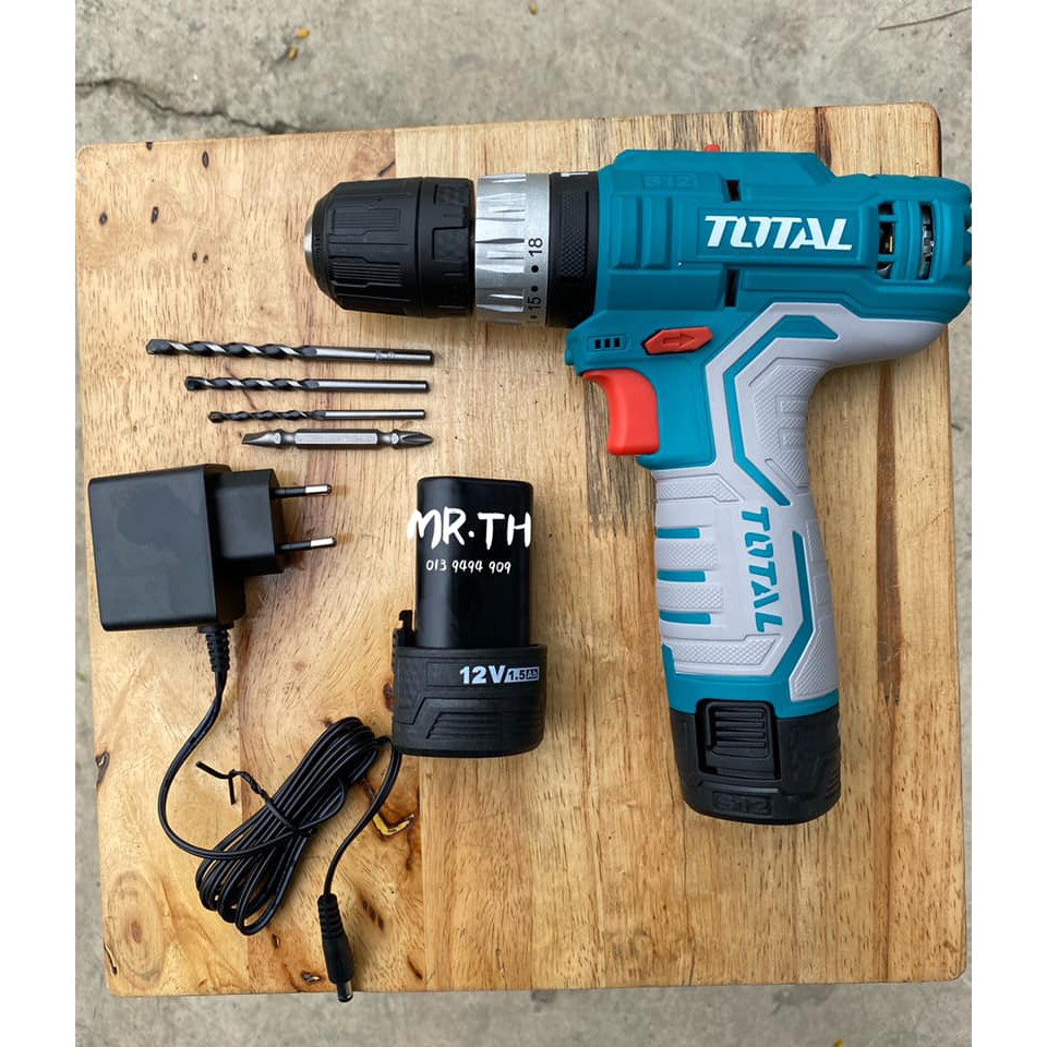 12V Lithium-Ion Impact Drill Combo Kit Total - Tosli23022. 