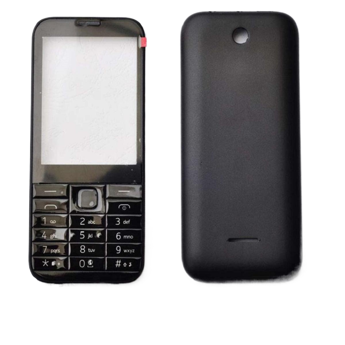 New Case For Nokia 225  Facing Front Frame Keypads Battery Rear Door Back Cover casing