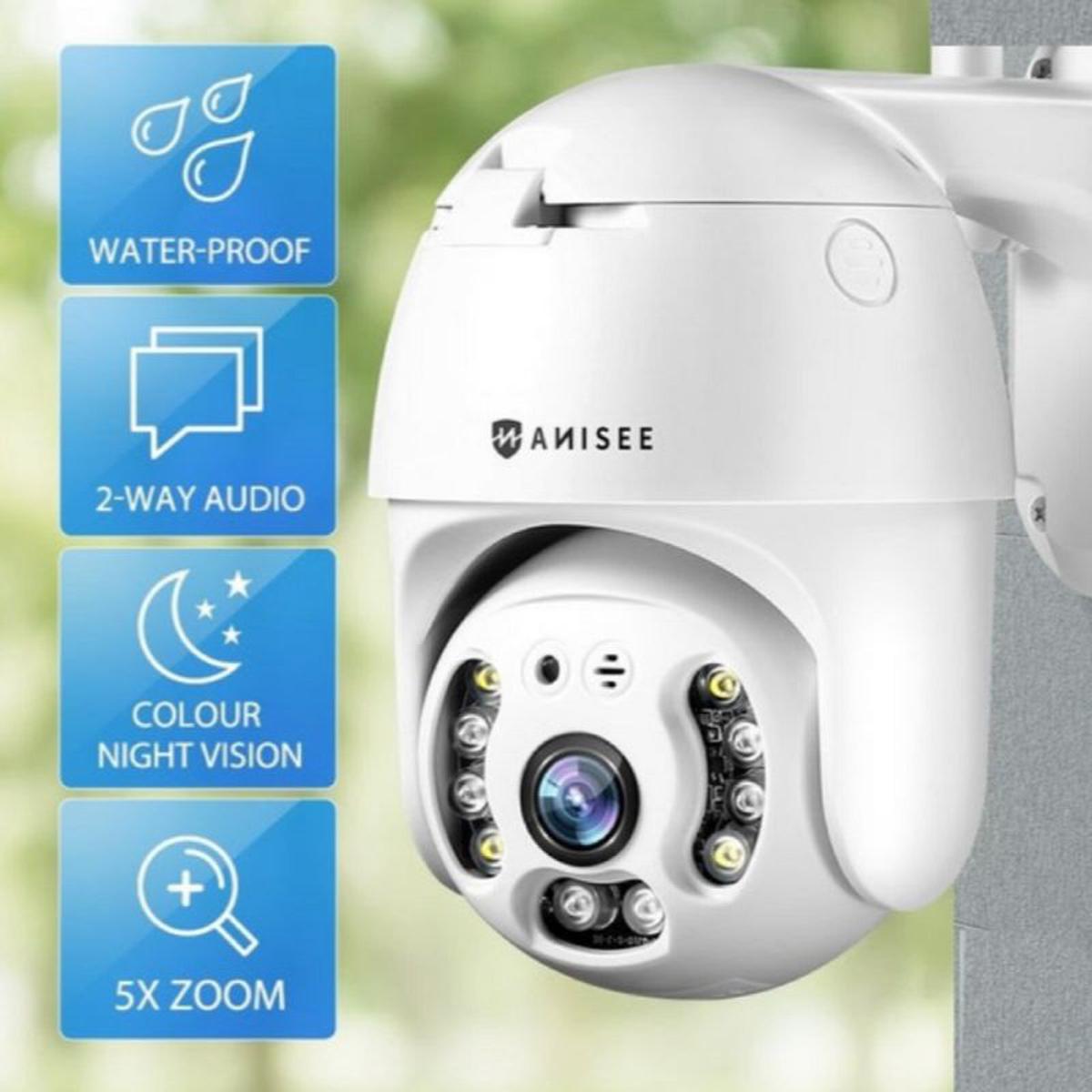 V380 3MP Q10 1536P PTZ WIFI IP Camera Waterproof Outdoor Color Night Vision Two-Way with High Quality Surveillance