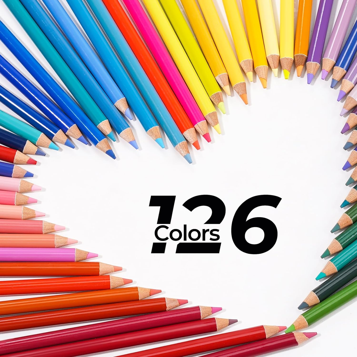 Arrtx 72/126 Colored pencils Soft Core Leads High-Lightfastness Rich Pigments Drawing Pencils for Coloring Sketching minghao. 