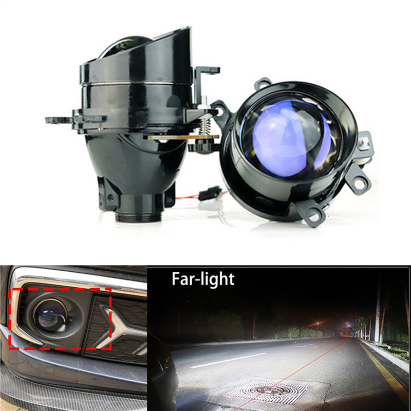 NXFDSIOZ 2X 3.0 Inch Fog Light Projector Lens 12000LM Bi- HID Fog Lamp for Yaris Avensis H11. 