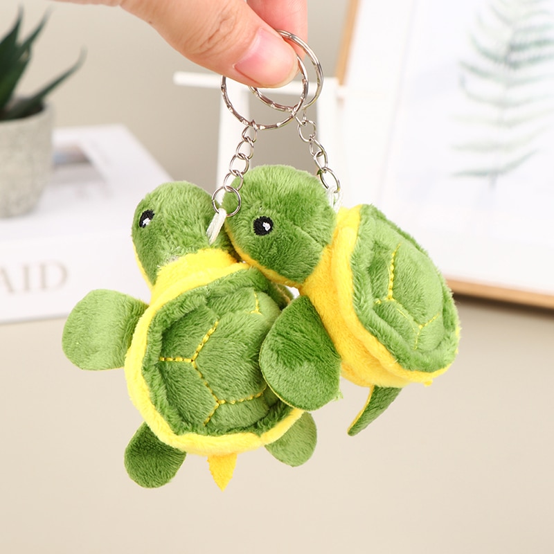 1c 10C Cute urtle oll Stuf oll Cartoon Soft lush oy eychain ag endant id ift. 