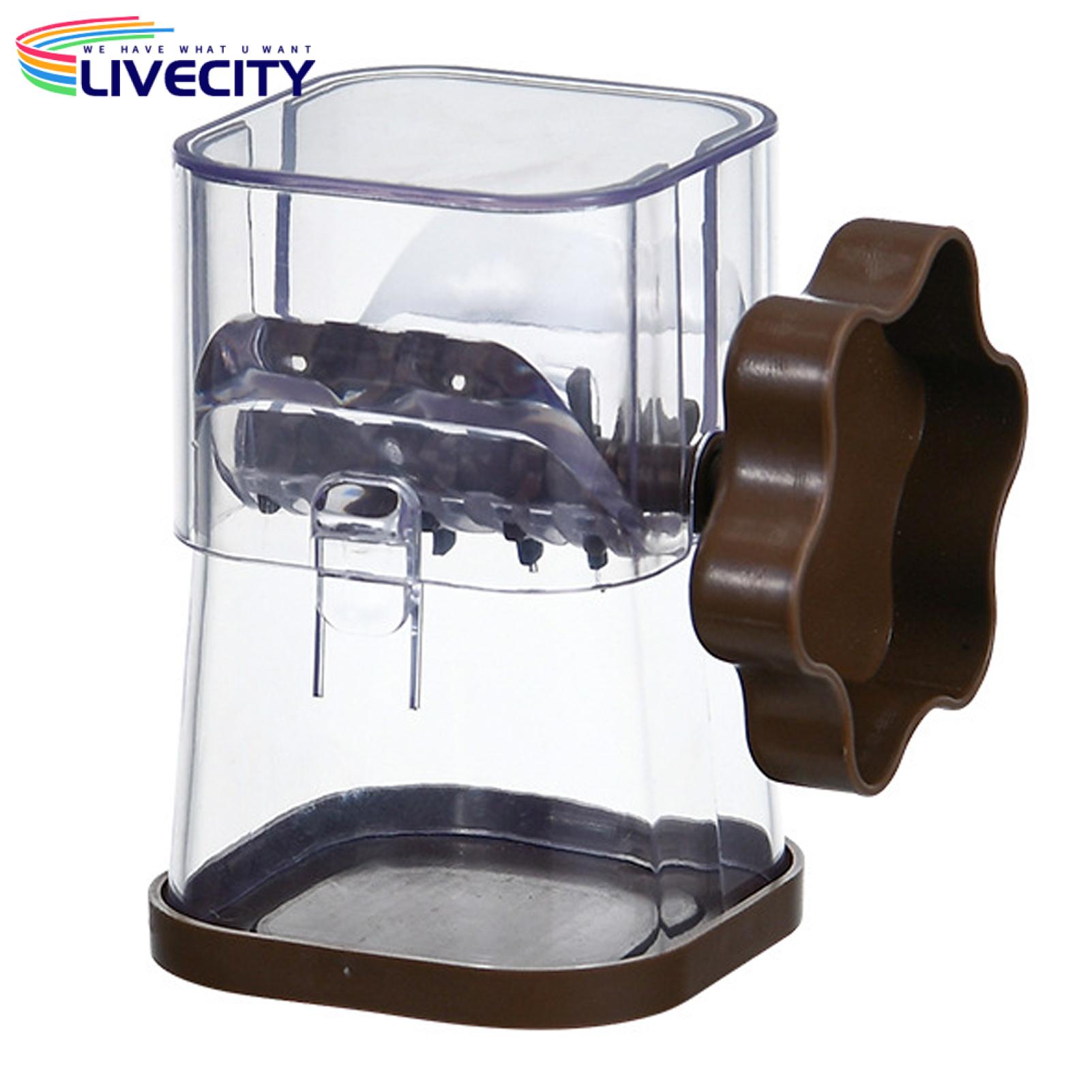 Nuts Almonds Crusher Portable Manual Nut Grinder Fruit Crusher for Almonds Walnuts Chocolate Kitchen Tool with 360° Swivel Handle Favorite