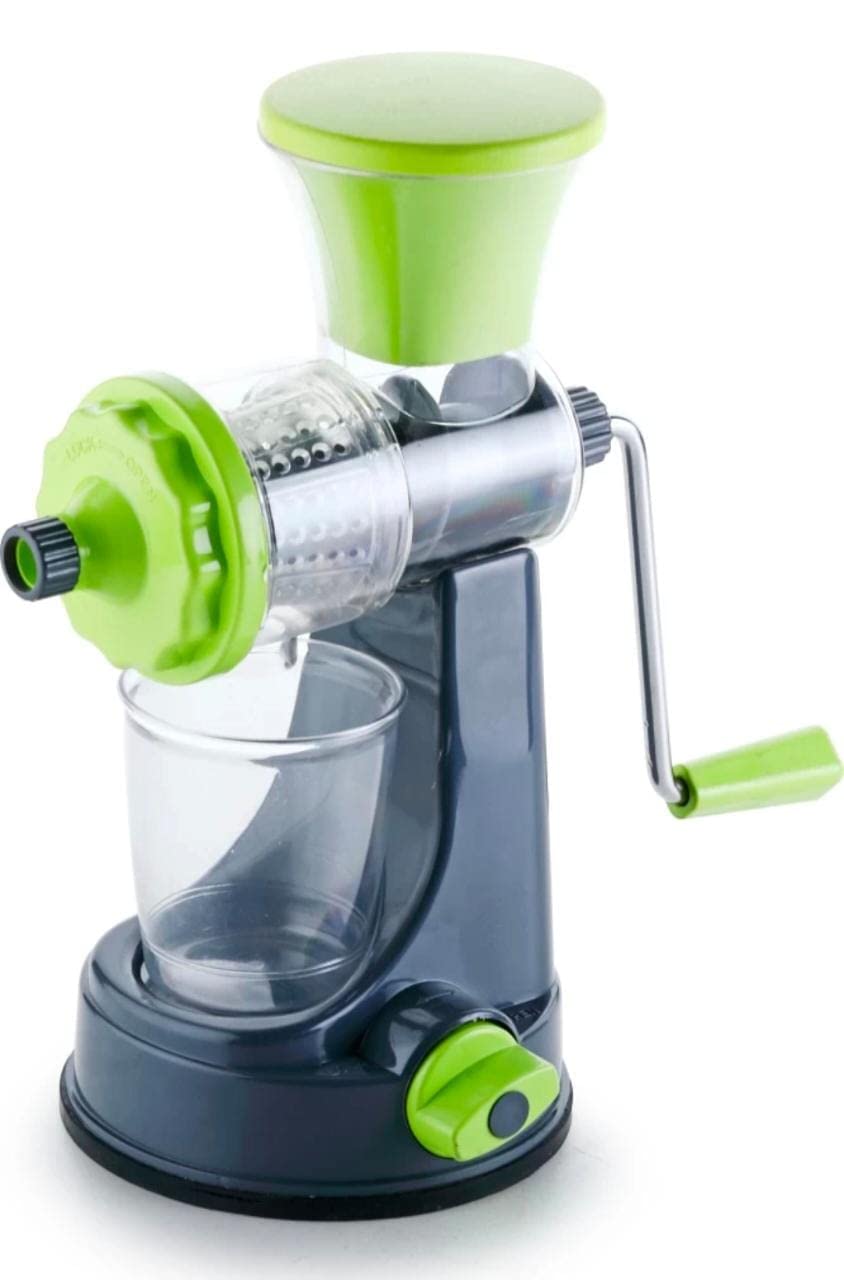 Plastic Hand Juicer Fruit & Vegetable Manual Juicer with Steel Handle, Mini Juicer Machine. 