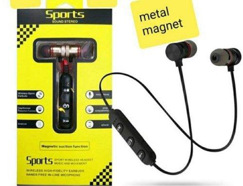 Metal Sports Bluetooth Headphone Sweat Proof Earphone Magnetic Earpiece Stereo Wireless Headset for Mobile Phone for Android