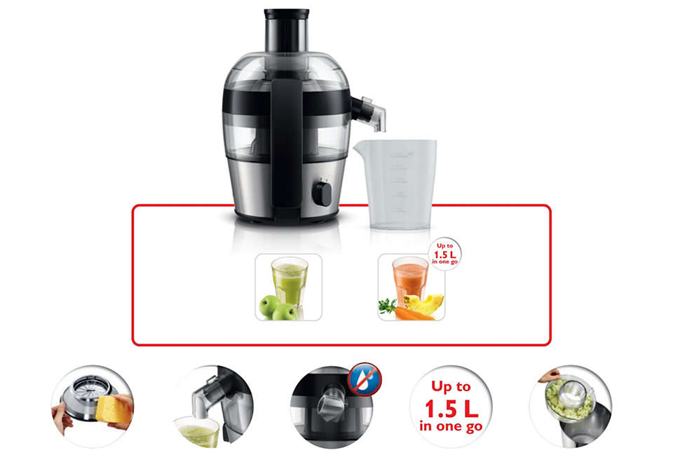 Philips HR1836/00 Viva Collection Fruit Juicer | Fruit Extractor. 