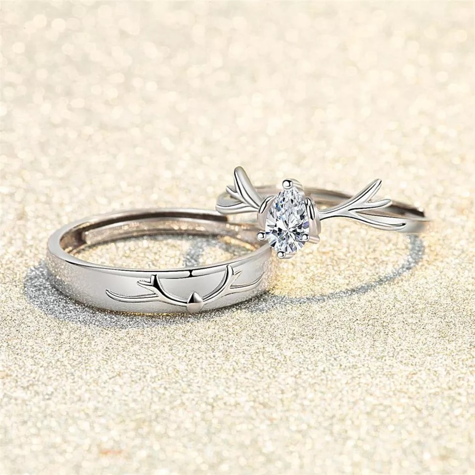 Matching Friendship Promise Rings (Adjustable Size) - Ring For Girls. 