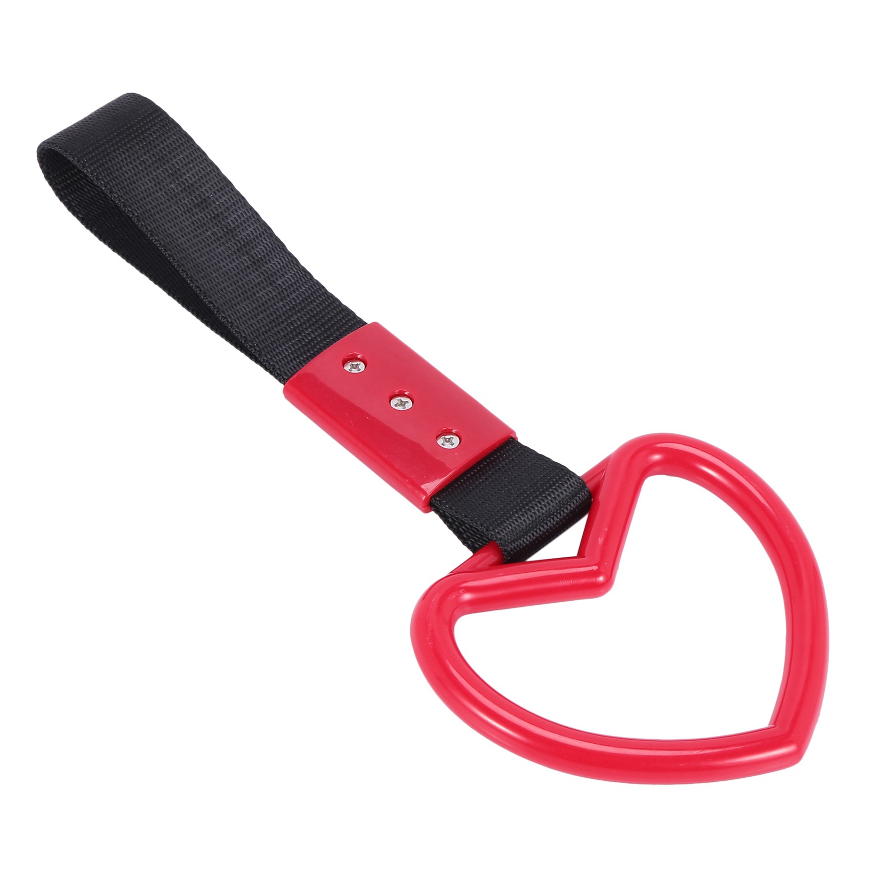 【3C VictoryEagle】2X Heart Tsurikawa for Subway Bus Handle Strap Charm Drift Universal. 