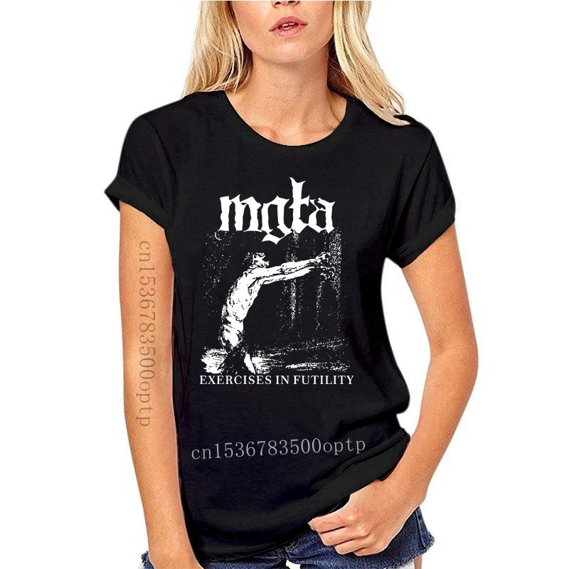 New Mgla Exercise In Futulity further dowm the nest T shirt men  printing poland Black metal band custom tee BIG SIZE S-XXXL. 